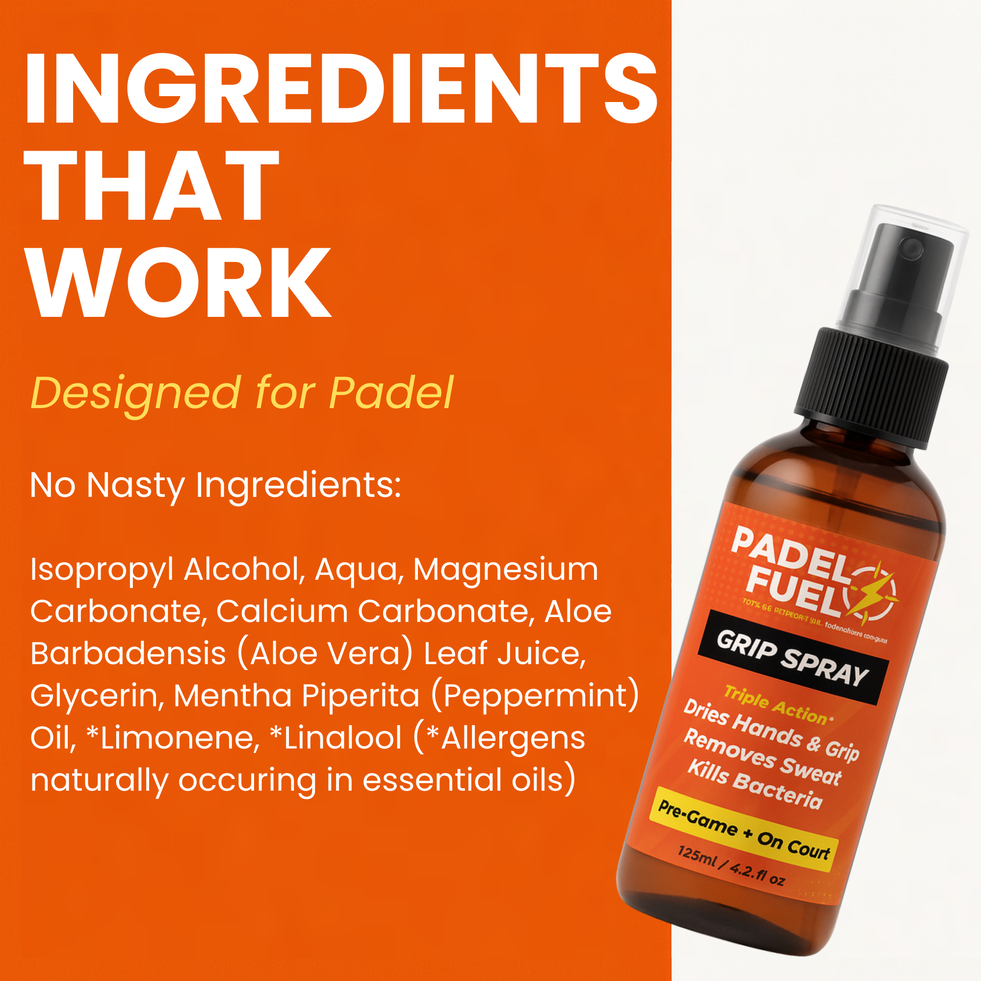 Triple Action Padel Grip Spray